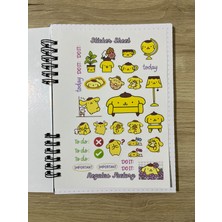 Cuppy Box Sanrio Purin A5 Boyutunda Defter 50 Sayfa, 1 Sayfa Bonus Mat Sticker