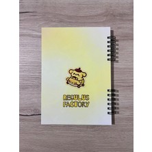 Cuppy Box Sanrio Purin A5 Boyutunda Defter 50 Sayfa, 1 Sayfa Bonus Mat Sticker