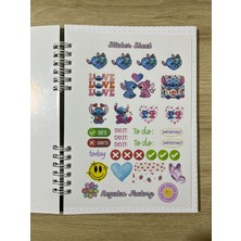 Cuppy Box Stitch Karakterli A5 Boyutunda Defter 50 Sayfa, 1 Sayfa Bonus Mat Sticker