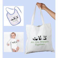 Ejoya Bebeklere Özel Çantasında Kişiye Özel Zıbın ve Önlük Bebek Hediye Seti 109980