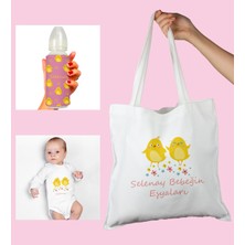 Ejoya Bebeklere Özel Çantasında Kişiye Özel Zıbın ve Biberon Bebek Hediye Seti 110005