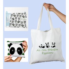 Ejoya Bebeklere Özel Çantasında Kişiye Özel Battaniye ve Yastık Bebek Hediye Seti 110052