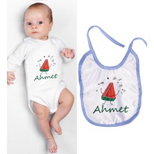 Ejoya Kişiye Özel Zıbın ve Önlük Bebek Hediye Seti 110110