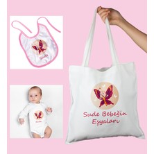 Ejoya Bebeklere Özel Çantasında Kişiye Özel Zıbın ve Önlük Bebek Hediye Seti 109991