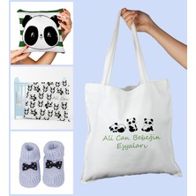 Ejoya Bebeklere Özel Çantasında Kişiye Özel Battaniye Yastık ve Patik Bebek Hediye Seti 109836