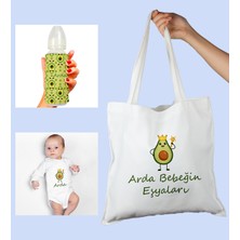 Ejoya Bebeklere Özel Çantasında Kişiye Özel Zıbın ve Biberon Bebek Hediye Seti 109998