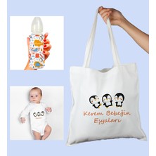 Ejoya Bebeklere Özel Çantasında Kişiye Özel Zıbın ve Biberon Bebek Hediye Seti 110009