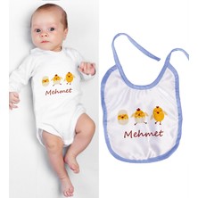 Ejoya Kişiye Özel Zıbın ve Önlük Bebek Hediye Seti 110114