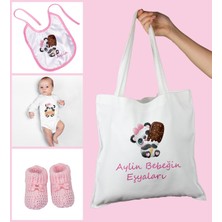 Ejoya Bebeklere Özel Çantasında Kişiye Özel Zıbın Önük ve Patik Bebek Hediye Seti 109763