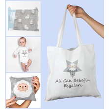 Ejoya Bebeklere Özel Çantasında Kişiye Özel Battaniye Yastık ve Zıbın Bebek Hediye Seti 109864