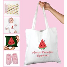 Ejoya Bebeklere Özel Çantasında Kişiye Özel Battaniye Zıbın Yastık ve Patik Bebek Hediye Seti 109905