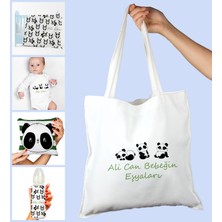 Ejoya Bebeklere Özel Çantasında Kişiye Özel Battaniye Zıbın Biberon ve Yastık Bebek Hediye Seti 109932