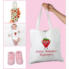 Ejoya Bebeklere Özel Çantasında Kişiye Özel Zıbın Biberon ve Patik Bebek Hediye Seti 109801