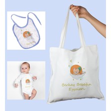 Ejoya Bebeklere Özel Çantasında Kişiye Özel Zıbın ve Önlük Bebek Hediye Seti 109995
