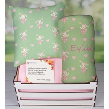 Ejoya Ahşap Sandıkta Kişiye Özel Yastık ve Battaniye Bebek Hediye Seti 109580