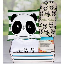 Ejoya Ahşap Sandıkta Kişiye Özel Zıbın Yastık ve Battaniye Bebek Hediye Seti 109620