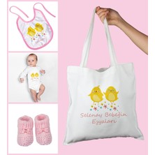 Ejoya Bebeklere Özel Çantasında Kişiye Özel Zıbın Önük ve Patik Bebek Hediye Seti 109765