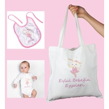 Ejoya Bebeklere Özel Çantasında Kişiye Özel Zıbın ve Önlük Bebek Hediye Seti 109988
