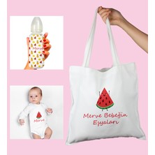 Ejoya Bebeklere Özel Çantasında Kişiye Özel Zıbın ve Biberon Bebek Hediye Seti 110001