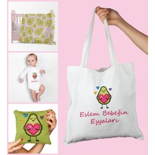 Ejoya Bebeklere Özel Çantasında Kişiye Özel Battaniye Yastık ve Zıbın Bebek Hediye Seti 109853