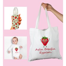 Ejoya Bebeklere Özel Çantasında Kişiye Özel Zıbın ve Biberon Bebek Hediye Seti 110017