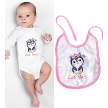 Ejoya Kişiye Özel Zıbın ve Önlük Bebek Hediye Seti 110118