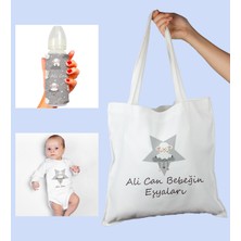 Ejoya Bebeklere Özel Çantasında Kişiye Özel Zıbın ve Biberon Bebek Hediye Seti 110008