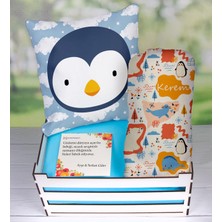 Ejoya Ahşap Sandıkta Kişiye Özel Yastık ve Battaniye Bebek Hediye Seti 109577