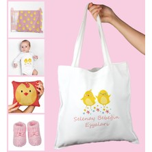 Ejoya Bebeklere Özel Çantasında Kişiye Özel Battaniye Zıbın Yastık ve Patik Bebek Hediye Seti 109909