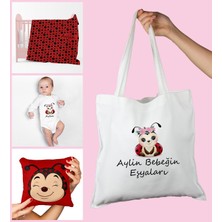 Ejoya Bebeklere Özel Çantasında Kişiye Özel Battaniye Yastık ve Zıbın Bebek Hediye Seti 109856