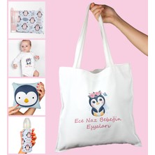 Ejoya Bebeklere Özel Çantasında Kişiye Özel Battaniye Zıbın Biberon ve Yastık Bebek Hediye Seti 109938