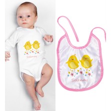 Ejoya Kişiye Özel Zıbın ve Önlük Bebek Hediye Seti 110113