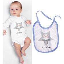 Ejoya Kişiye Özel Zıbın ve Önlük Bebek Hediye Seti 110116