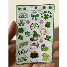 Cuppy Box Lucky Charm Sticker. 1 A6 Boy Sayfa 26 Parça Sticker.