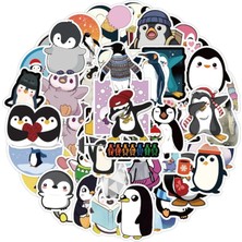 Hediyene Bak Penguen Defter Suluk Laptop Notebook Tablet Telefon Kılıf Sticker Seti