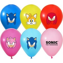 Kidspartim Sonic Temalı Baskılı Balon 10 Adet