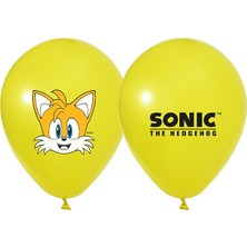 Kidspartim Sonic Temalı Baskılı Balon 10 Adet