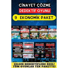 Gamebulance 9'lu Paket Cinayet Çözme - Ekonomik Paket Dedektif Oyunu - Çözülmeyen Davalar - Katil Kim Oyunu