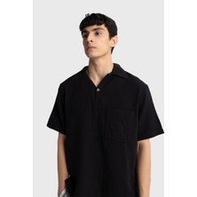 Giesto Buruşuk Görünümlü Kısa Kollu Gömlek