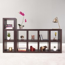 Ron Box 8 Ahşap Kitaplık Siyah Meşe
