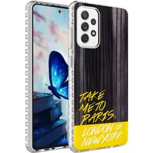 ZORE Galaxy Uyumlu A33 5g Kılıf Airbag Kenarlı Renkli Desenli Silikon Elegans Kapak - No3