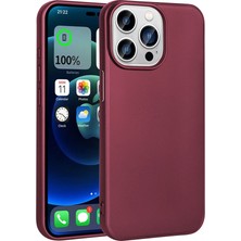 iPhone 15 Pro Max - Uyumlu Gkm Premier Silikon Kapak-Mürdüm