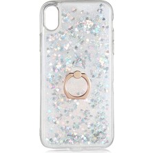 iPhone Xs Max 6.5 - Uyumlu Gkm Milce Kapak-Gümüş