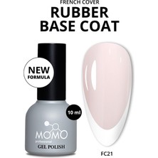 Momo Professional French Cover Rubber Base Coat Fc21, Pudra Rakı Beyazı 10 Ml