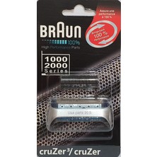 Braun Cruzer 1,2,3,4,5,6 Tıraş Makinesi Yedek Başlığı Folyo ve Kesici Bıçak 20S