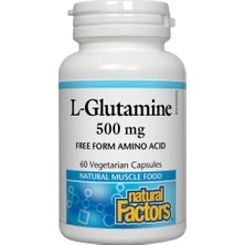 Natural Factors L-Glutamine 500 Mg 60 Kapsül (Gulutamin)