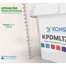 Konsa 1750 Litre Damla Serisi Sızdırmaz Kapaklı Kova Hobi - Boya - Gıda Kovası