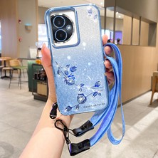 Xshine Honor 100 Cep Telefonu Kılıfı Rhinestone Glitter Şok Geçirmez Tpu Kapağı Kayışla (Yurt Dışından)