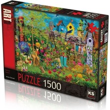 KS Games 22009 Yaz Bahçesi Aimee Stewart 1500 Parça Art Gallery Puzzle -Ks Puzzle