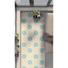 Tokyo Halı Renkli Yıkanabilir Dekoratif Büyük Balkon Halısı THB14